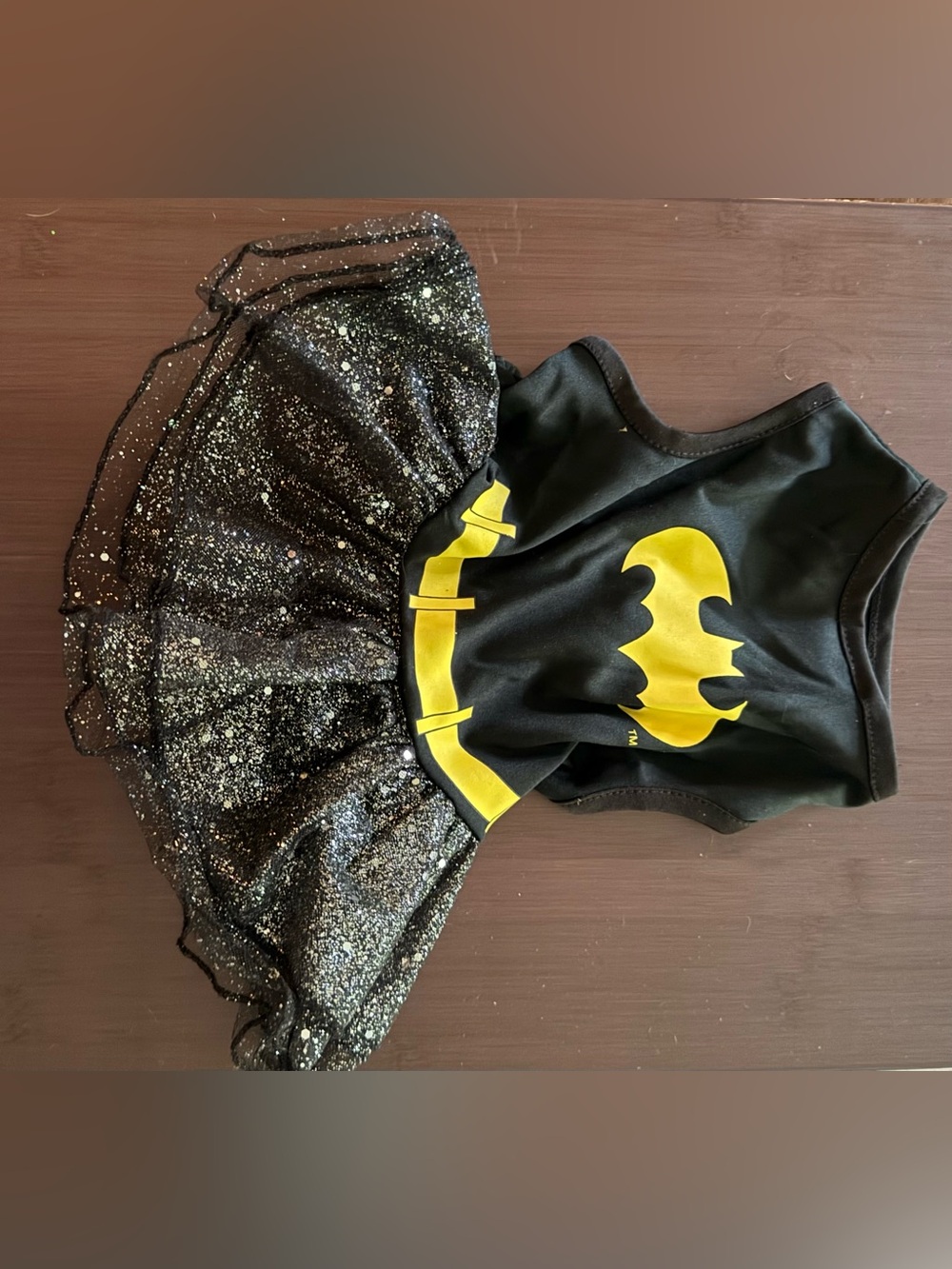 Black and Yellow Batgirl Dog Costume